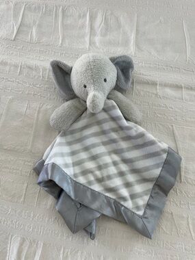 Gray Elephant Security Blanket Lovey